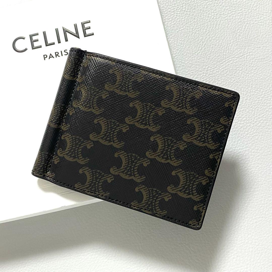 CELINE / トリオンフキャンバス ビルクリップウォレット
