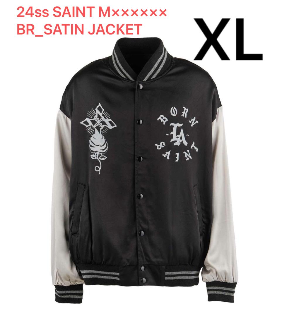 24ss SAINT M×××××× BR_SATIN JACKET サイズXL