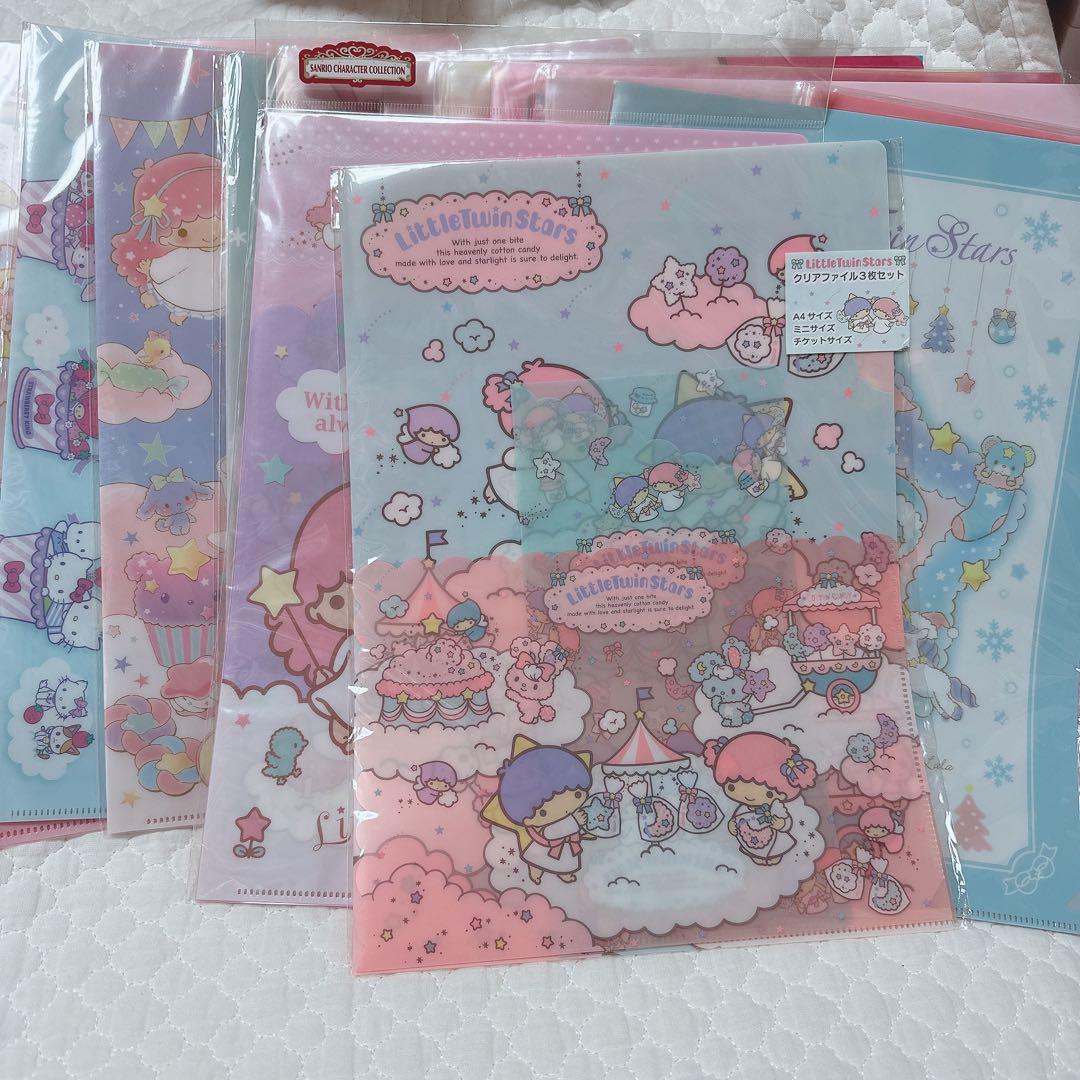 サンリオ❣️キキララ  マイメロディ　シナ　クリアファイル　レトロ　限定