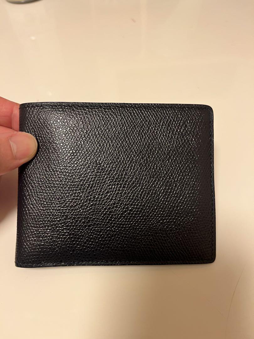 カミーユフォルネ 二つ折り財布 紺 ヴォーグレネ 金ロゴ