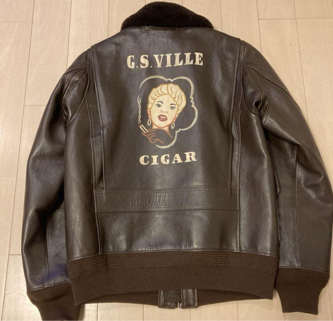 GANGSTERVILLE G-1 ハンドペイント レザージャケット