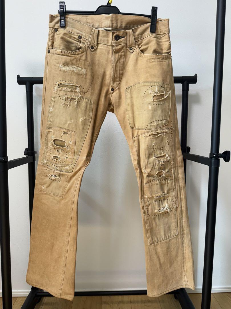 RRL デニム　パッチワーク　リメイク
