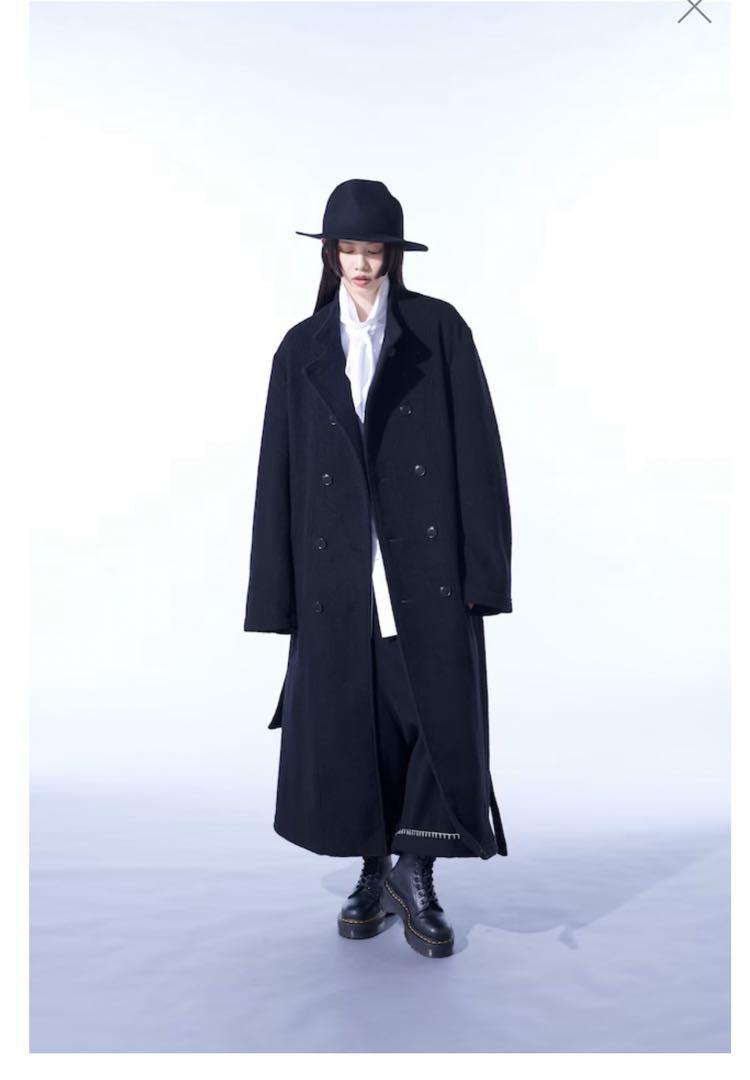 ジャケット・アウター DOUBLEBREASTEDSTANDCOLLARCOAT