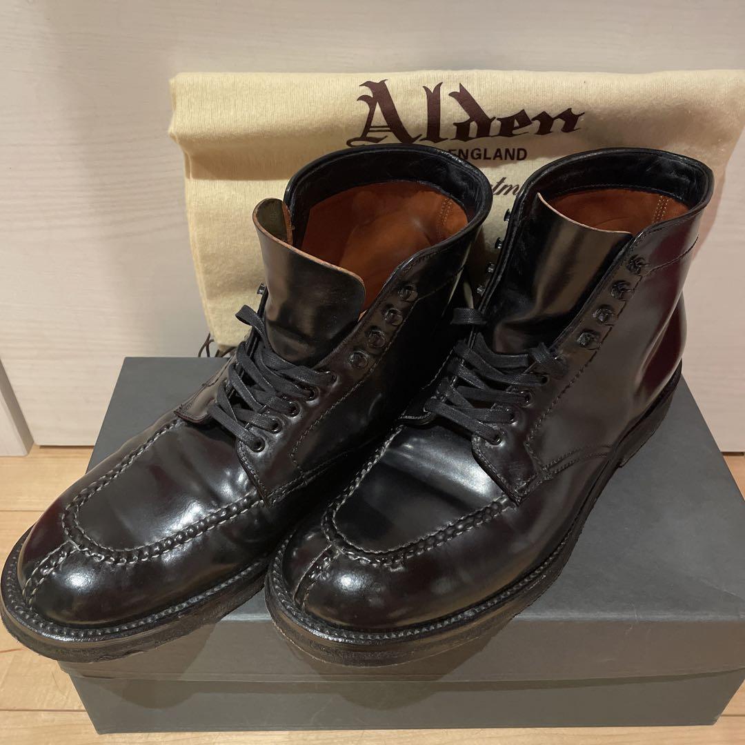 ALDEN 4545Hタンカーブーツ　コードバン27.5cm 鏡面磨き済み