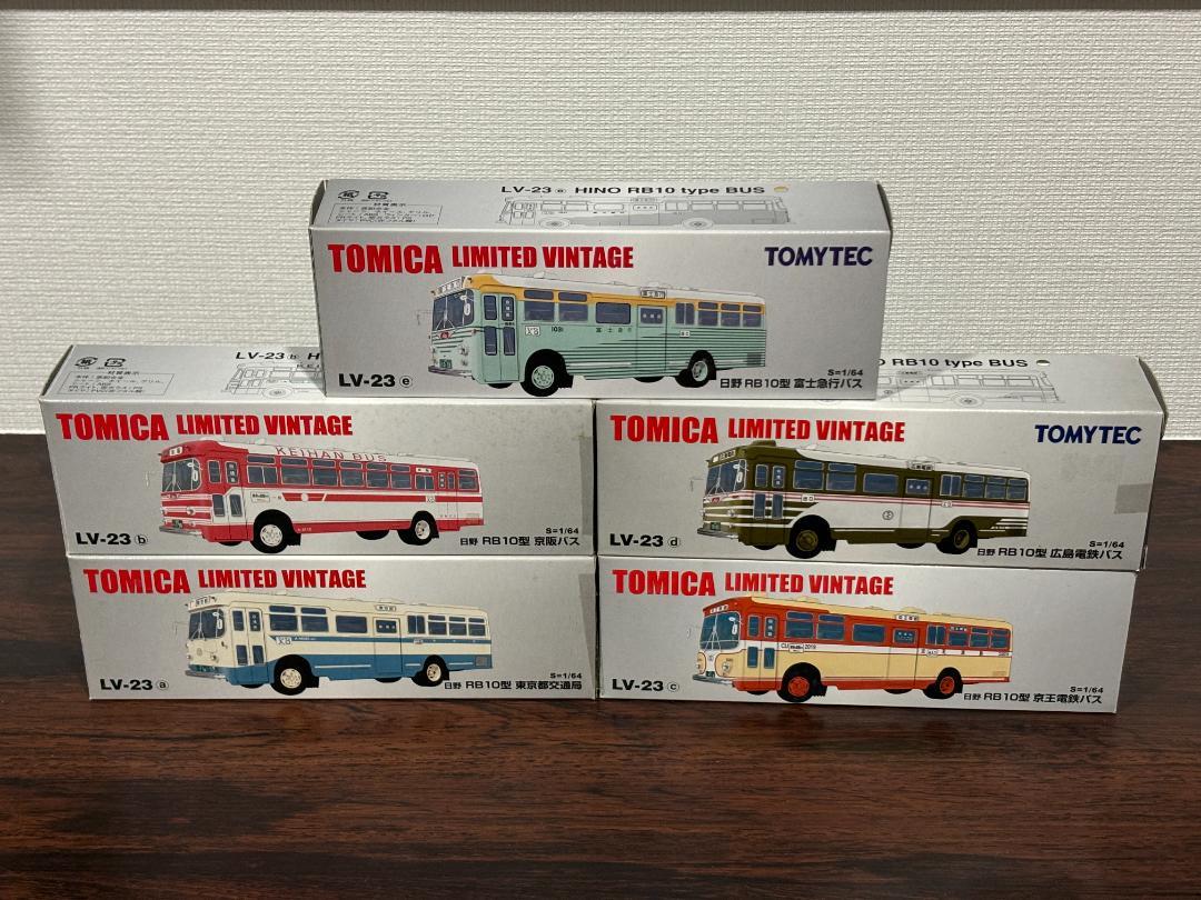 未使用★5台セット★トミカ★リミテッド★ヴィンテージ★バス★トミーテック