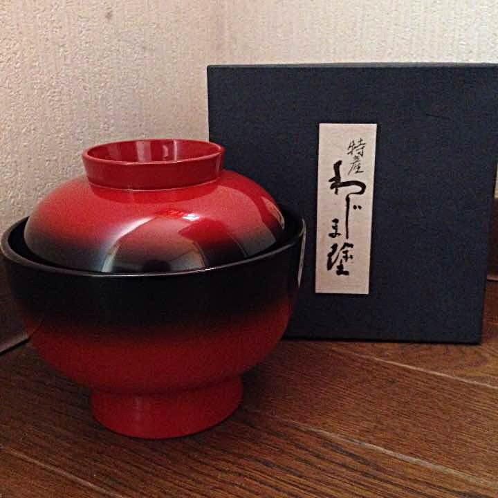 特産  わじま塗  椀  曙