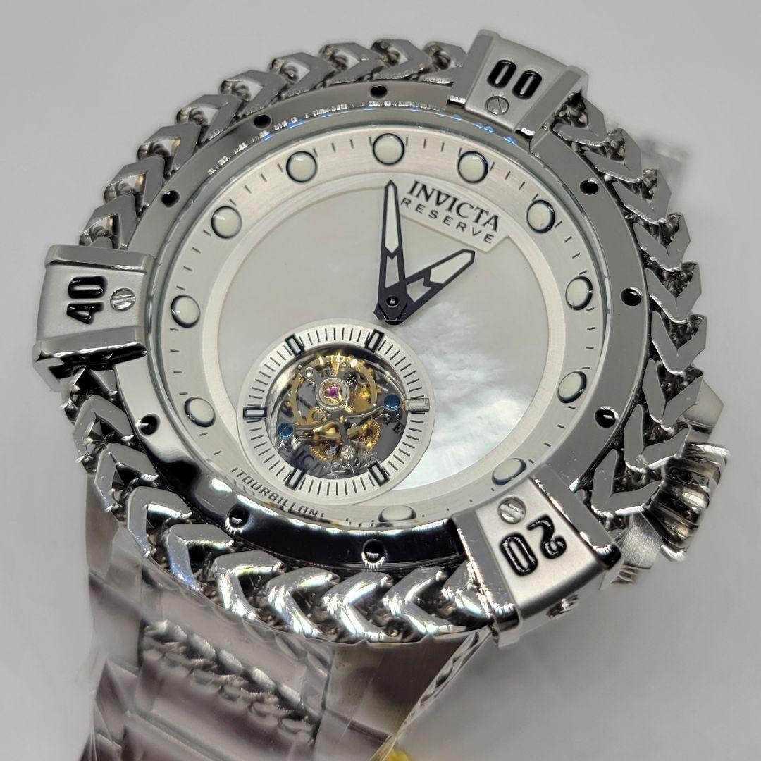 《雅》インビクタ 53mm リザーブ ボルト ヘラクレス トゥールビヨン MOP