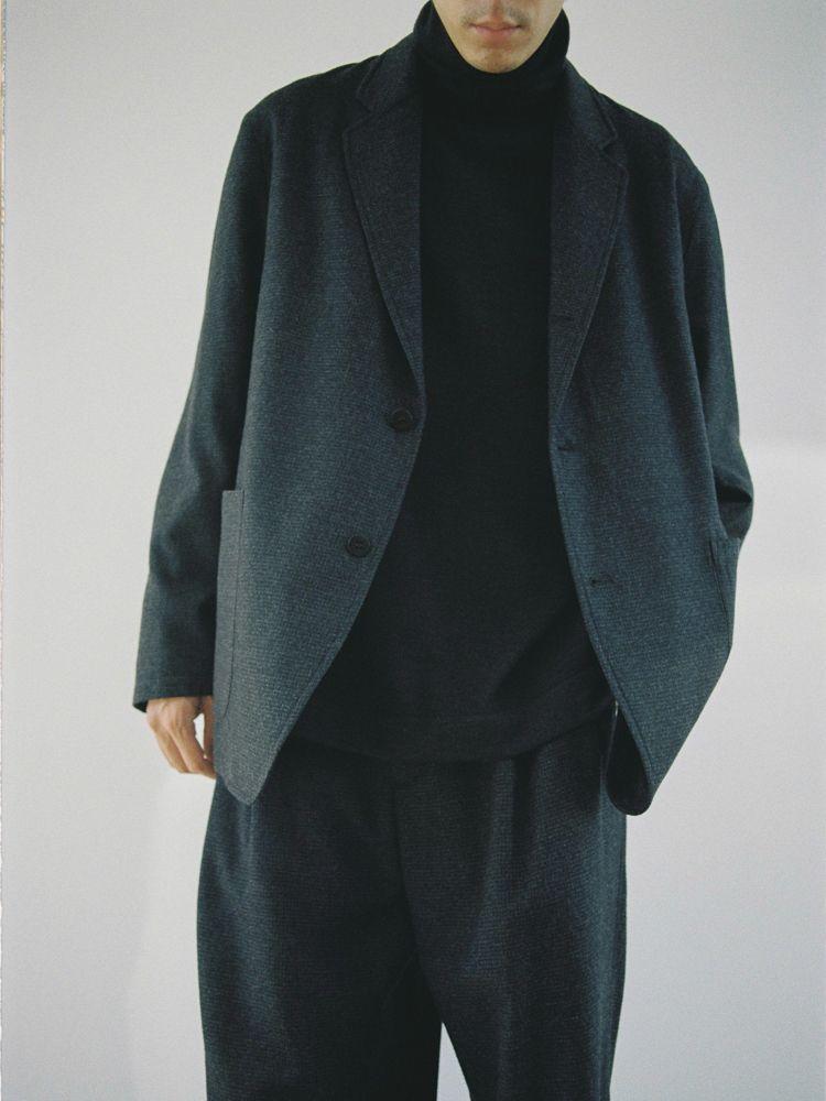 【LIDNM】WOOL MILLED IVY JACKET