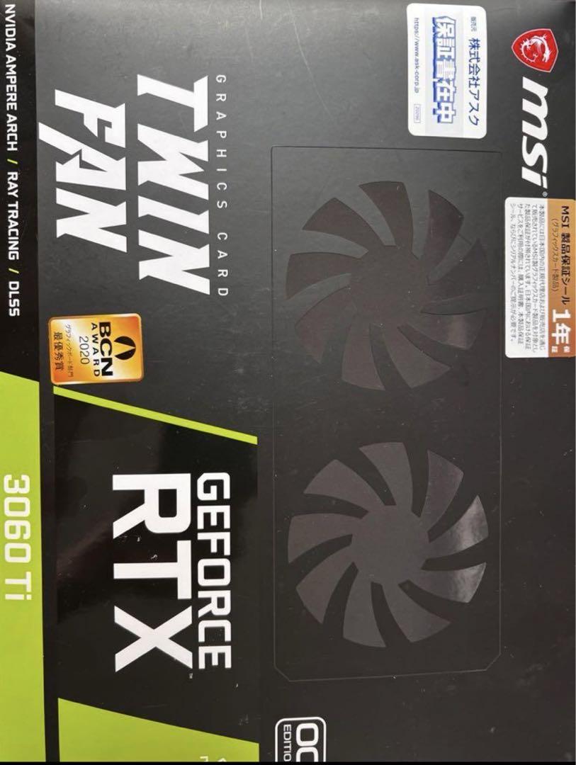グラフィックボード・グラボ・ビデオカード MSI GeforceRTX3060ti TWIN FAN
