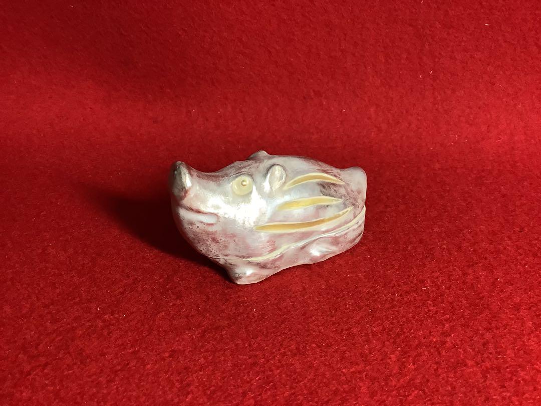 香合　干支　乙亥　琴浦窯　桐山造　翁草園【中古美品】