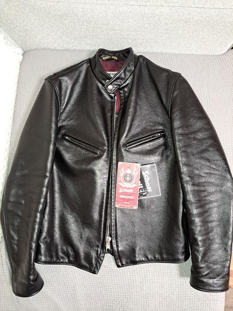 値下げ【美品】ショット schott 641xxh ホースハイド 38