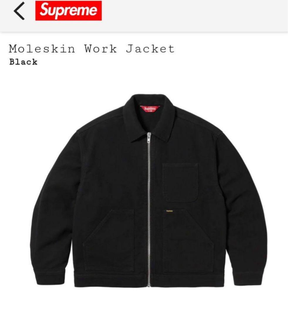 ジャケット・アウター supreme moleskin work jacket black M