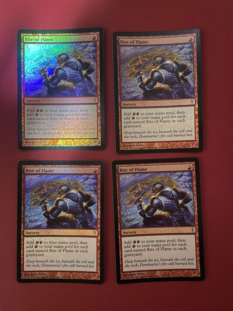 炎の儀式　foil 4枚セット