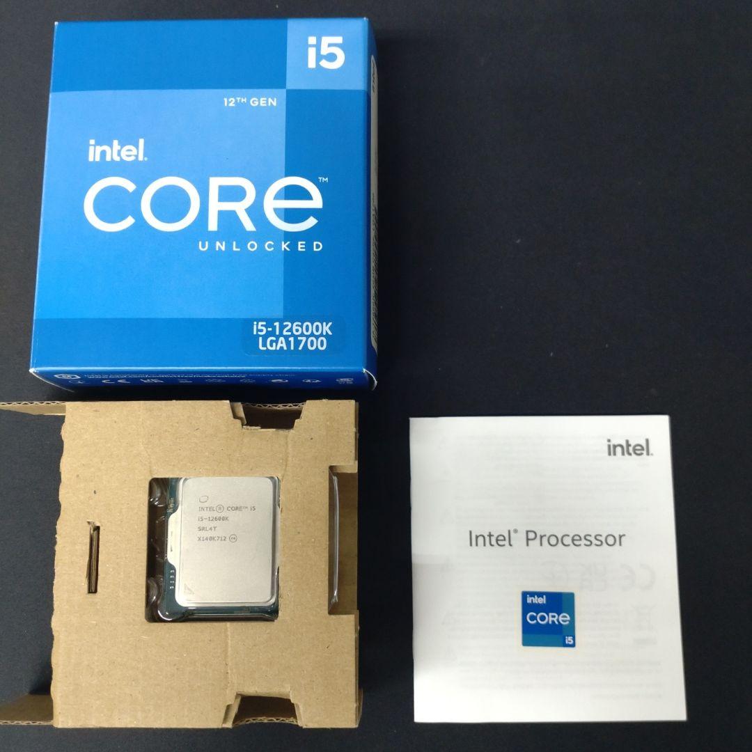 インテルCPU i5-12600K 動作良好　内蔵GPUモデル
