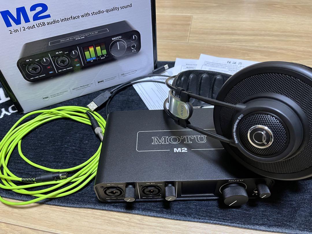 MOTU M2 ＆ AKG Q701  セット販売