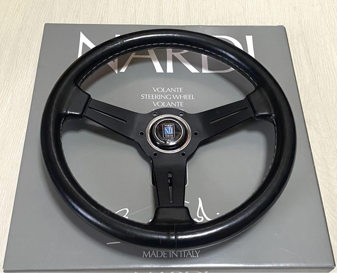 NARDI レザーステアリング33Φ 即決大歓迎　ナルディ　小径　 希少 FET