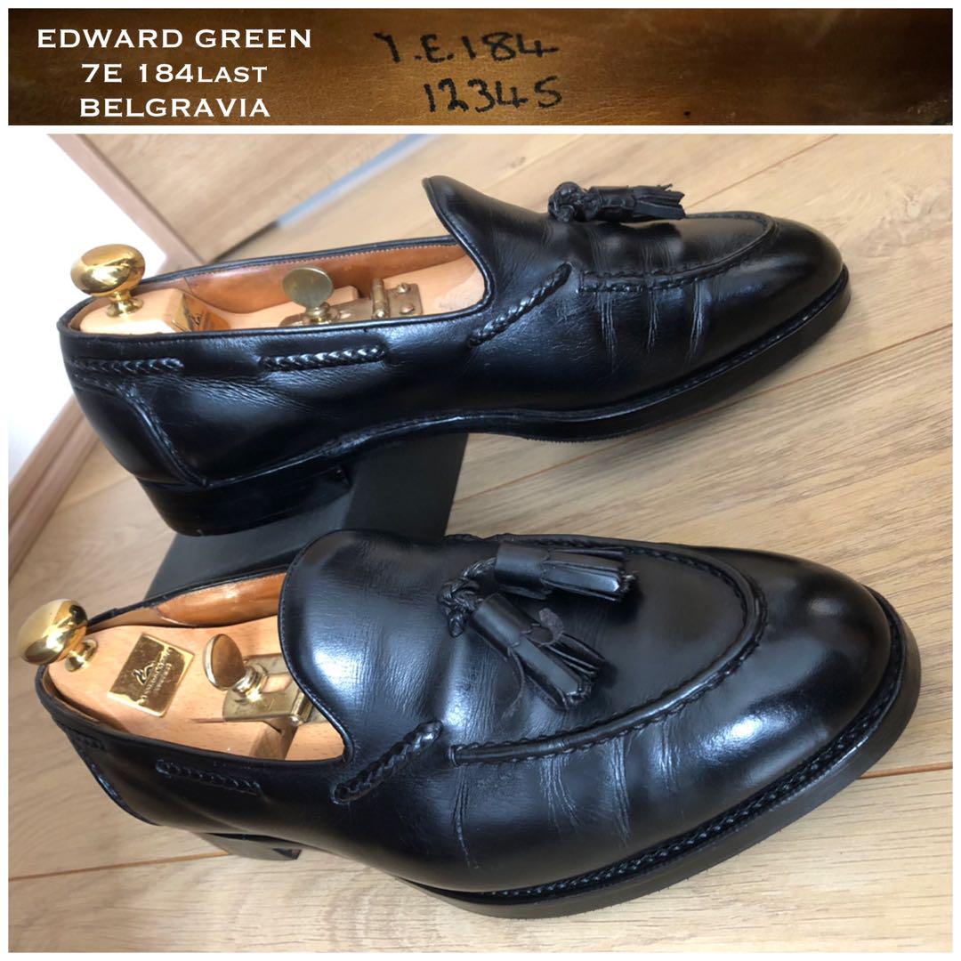 旧工場製 EDWARD GREEN 7E 184 ベルグラヴィア タッセル　革靴