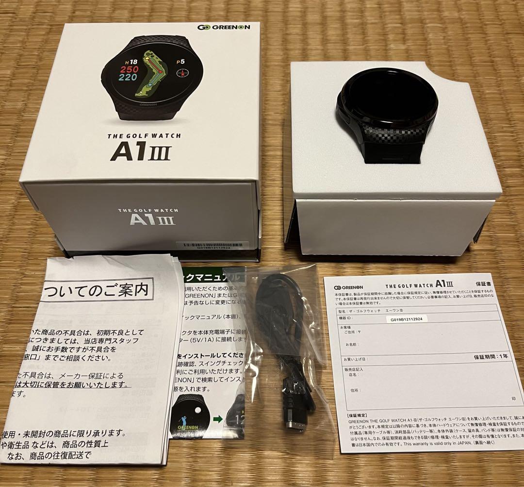 【美品】 グリーンオン THE GOLF WATCH A1‐Ⅲ