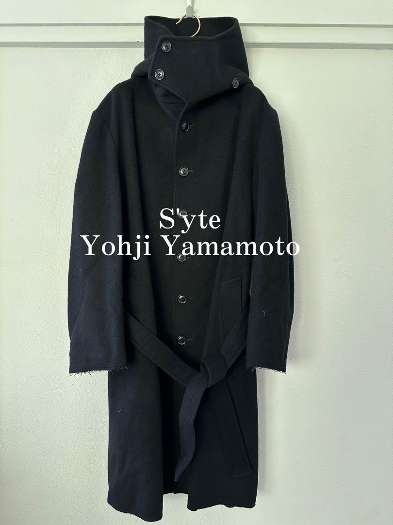 ジャケット・アウター Yohji Yamamoto Melton Wool Hooded Coat