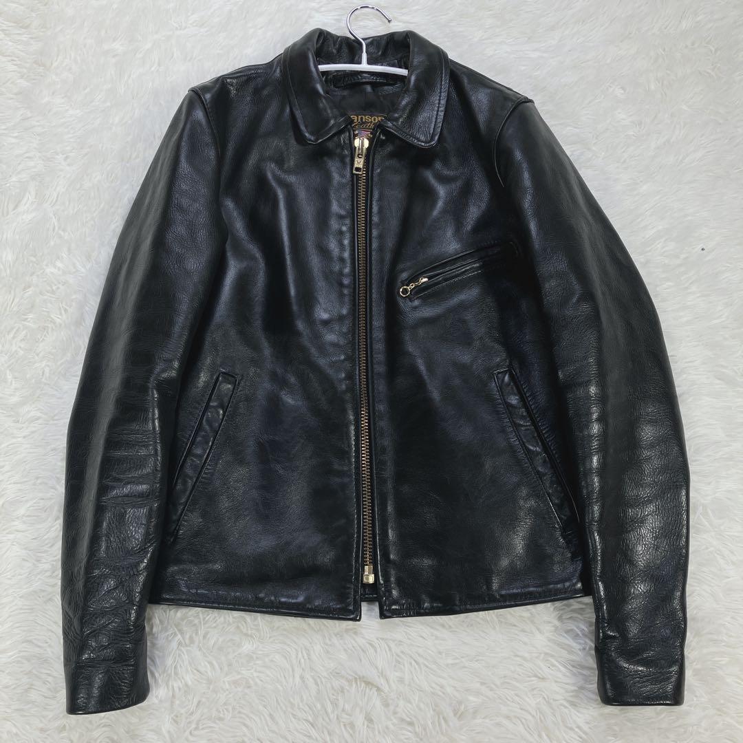 【極美品】バンソン Enf エンフィールド シングルライダース 牛革 ブラック