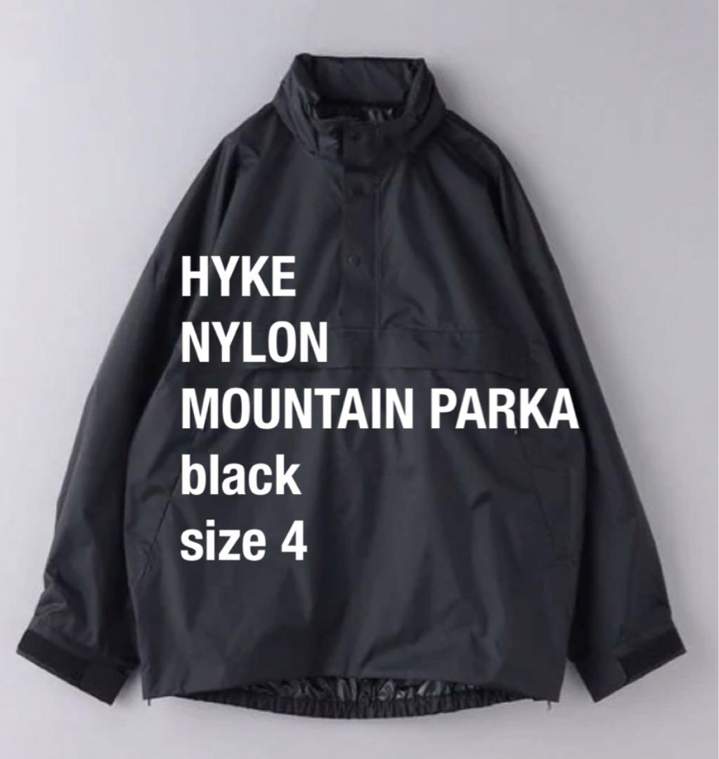 【新品 未使用 即納】HYKE NYLON MOUNTAIN PARKA 黒 4