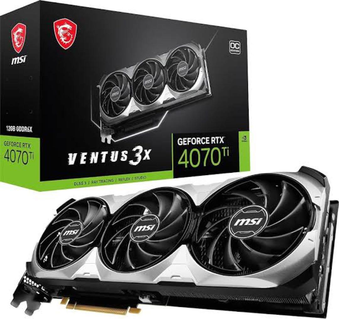 グラフィックボード・グラボ・ビデオカード MSI GeForce RTX 4070 Ti VENTUS 3X 12G OC