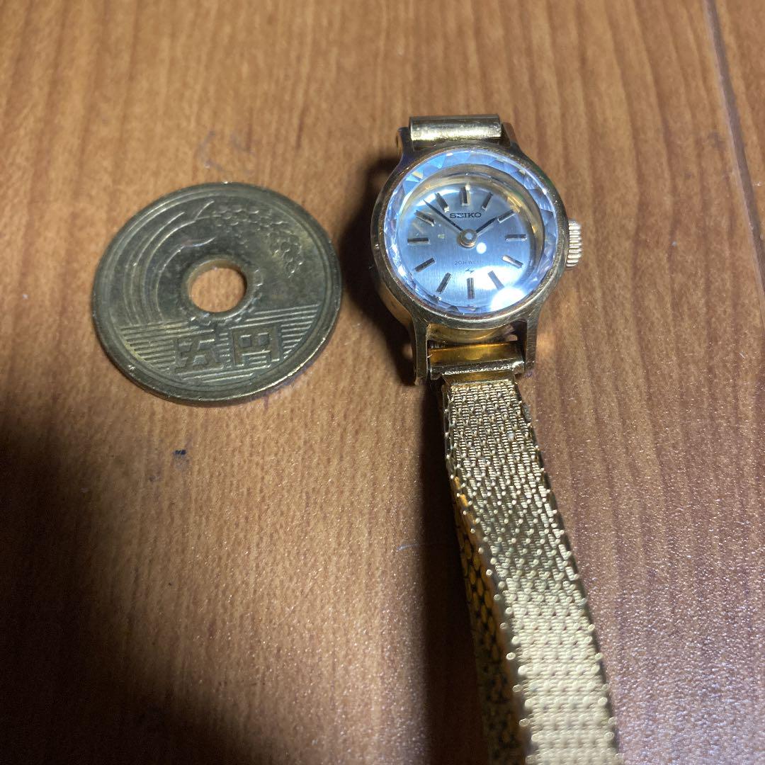 セイコー　レディー裏側に18K