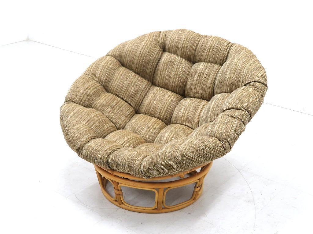 展示品　アクメ　ウィッカー　ラウンジチェア　ラタン　ソファ　北欧　モダン