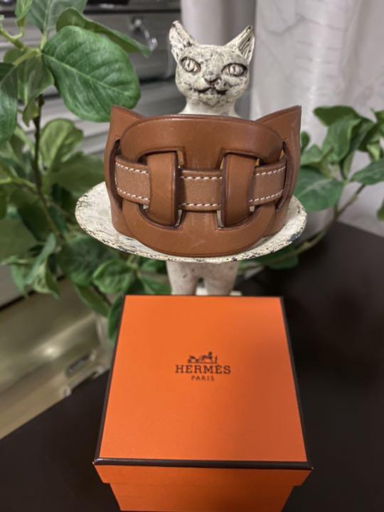HERMES エルメス　レザー　バングル　未使用品【定価】81,900円‼️