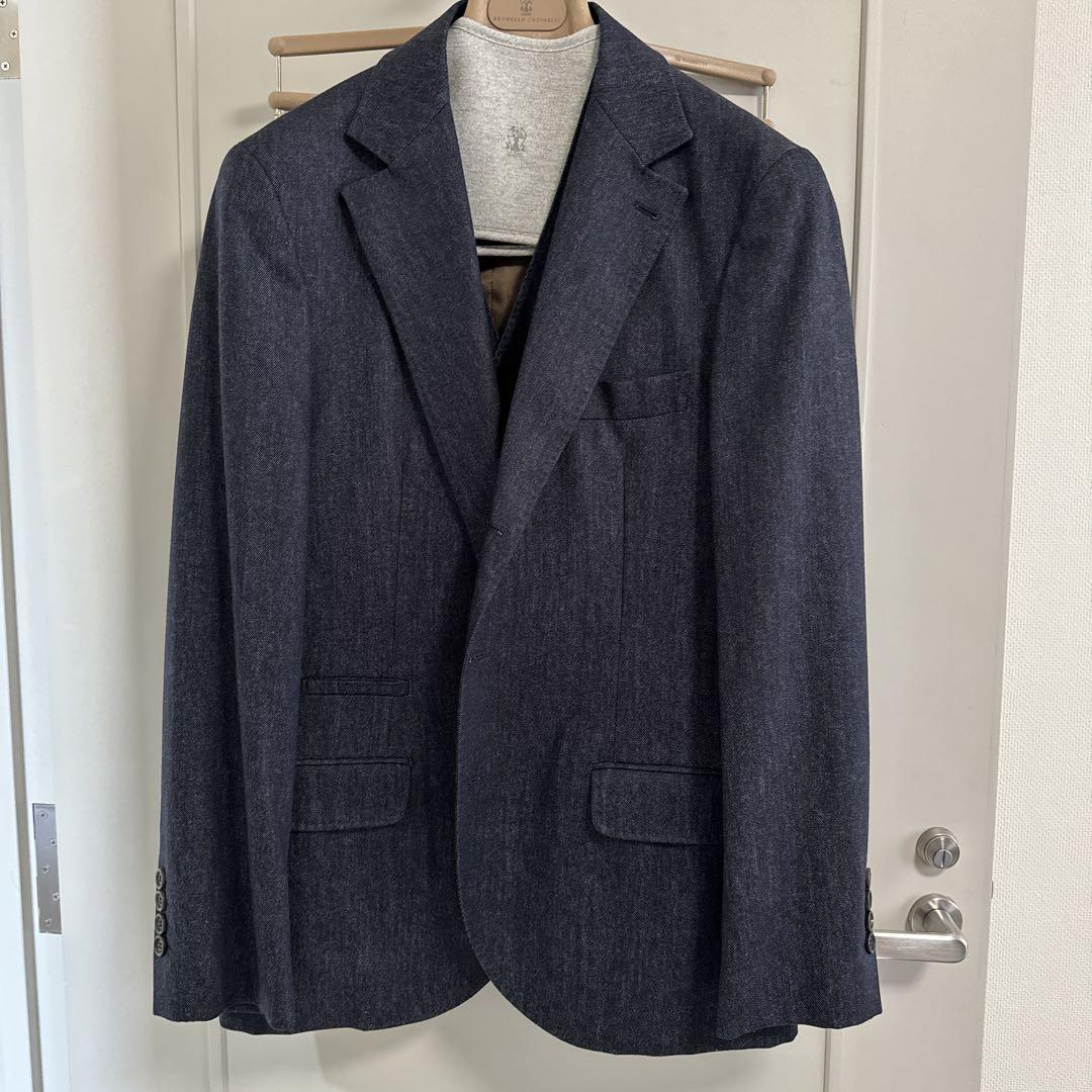 BRUNELLO CUCINELL ブルネロクチネリウール　3pcsセットアップ