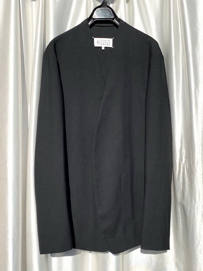 Maison Margiela ノーカラージャケット ブラック 48