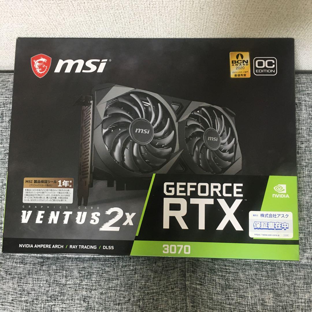 グラフィックボード・グラボ・ビデオカード msi GeForce RTX 3070 VENTUS 2X OC