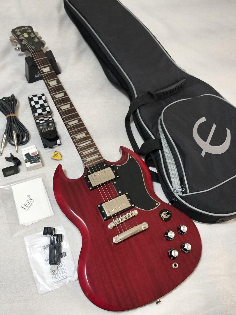 Epiphone エピフォン SG チェリー セットネック 初心者適 オマケ多数