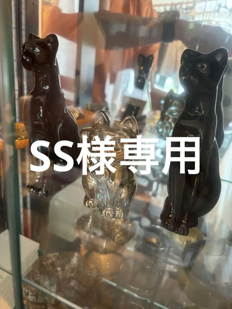 バカラ　エジプシャンキャット×2 バカラゴールド招き猫×1