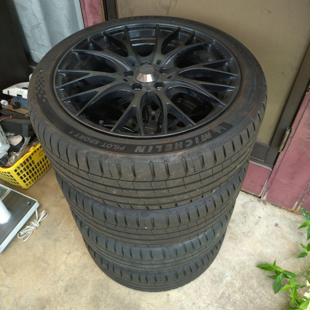 MICHELIN 215/45ZR17 バリ山4本セット、ホイール付 状態良好