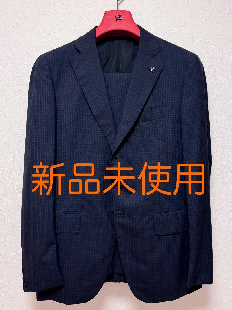 ＜定価３０万円＞高級　ISAIA　春夏用スーツ　ネイビー