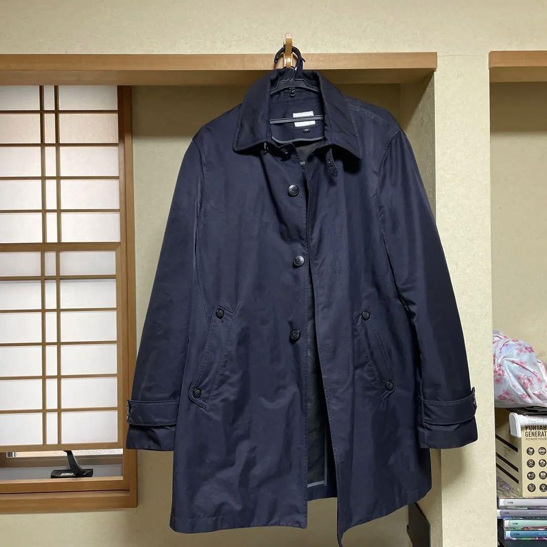 アルマーニ 50サイズ コート 撥水加工 ネイビー