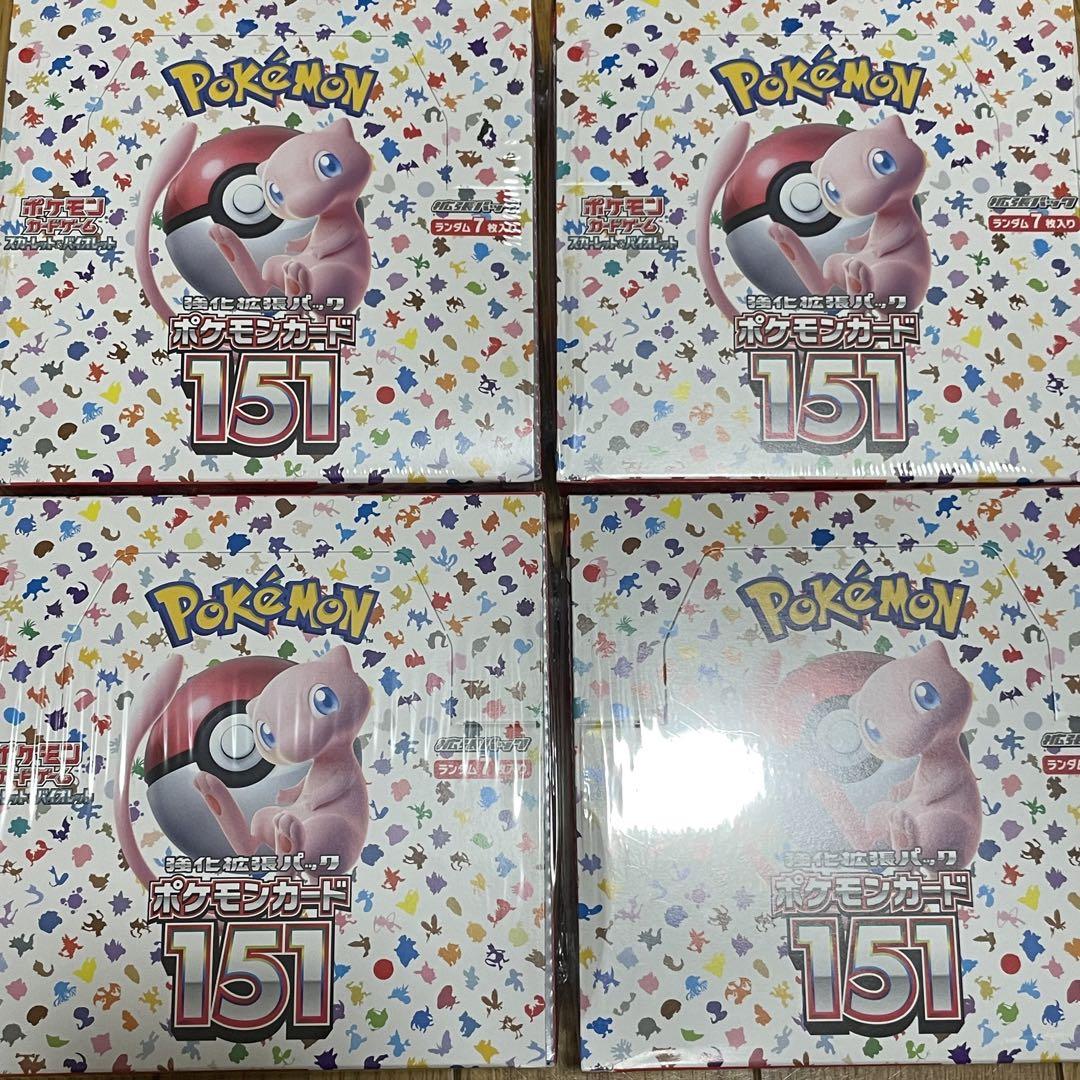 ポケカ　151 シュリンク付き未開封　4BOX