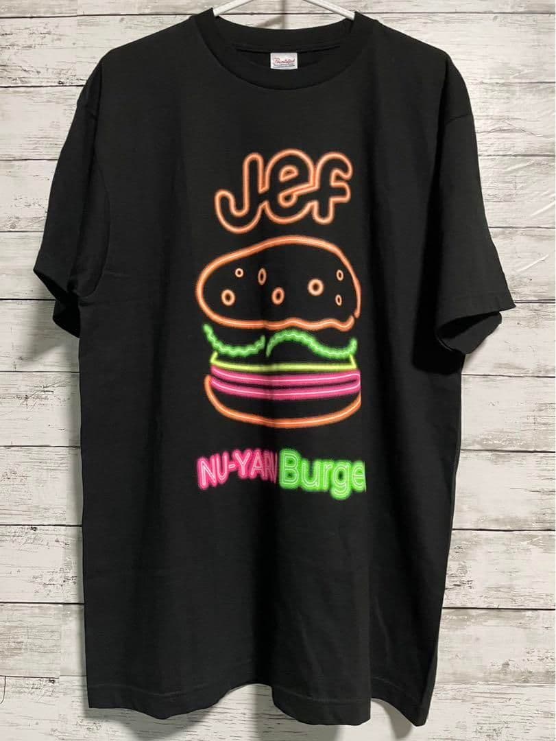 Jef NU-YARUburger ハンバーガープリント　Tシャツ　XLサイズ