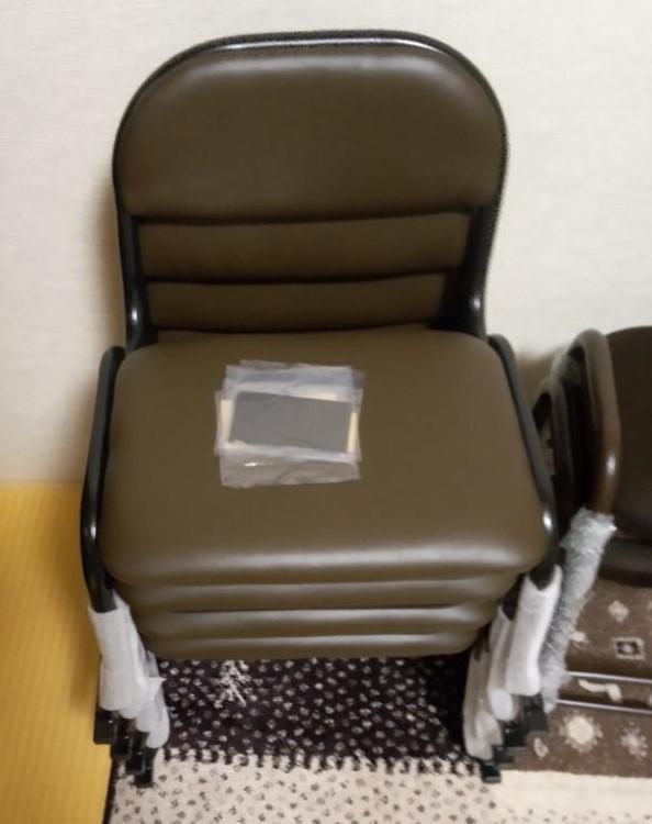 光 4008 12脚セット ブラウン 座敷用チェア 積み重ね 背もたれ付き