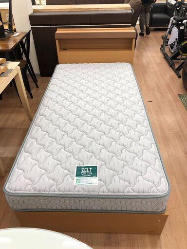【福岡市限定】シングルベッドセット フランスベッド 引き出し付き マットレス付き