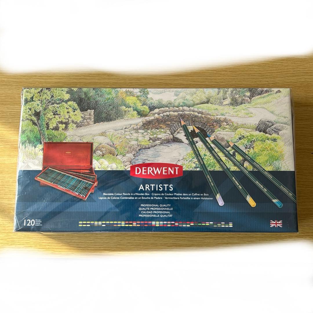 ダーウェント 色鉛筆 アーチスト 120色 ウッドボックスセット DERWENT