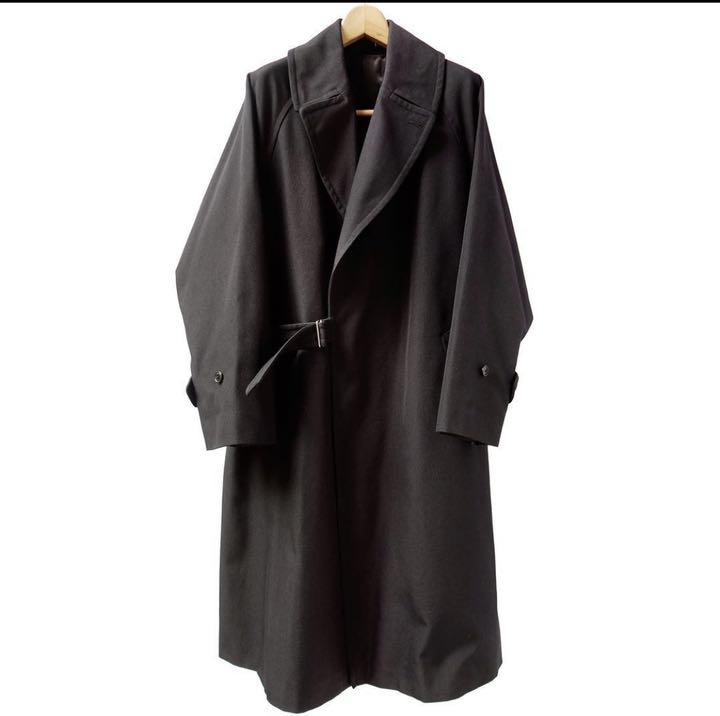 comoli 18aw ウールサージタイロッケンコート