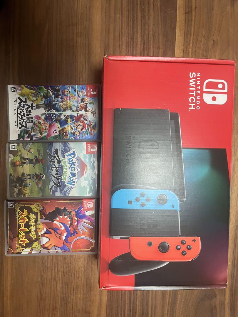 Nintendo Switch本体&ソフト3本付き