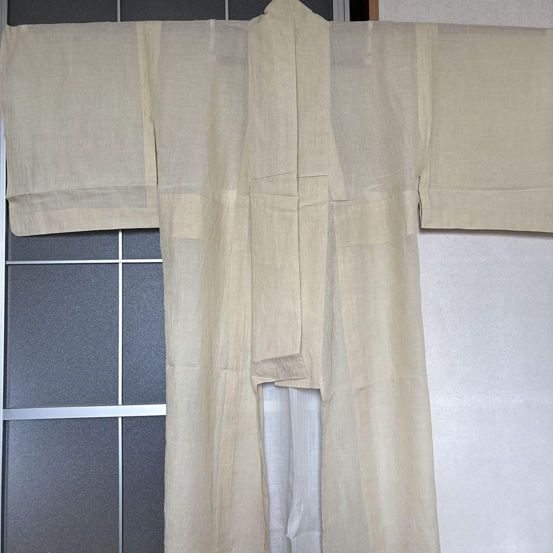 麻の着物、小千谷本麻の襦袢セット❣️