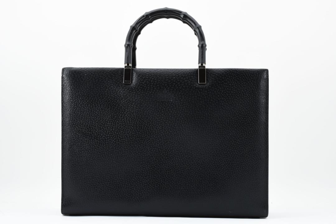 GUCCI 人気 A4 バンブー 美品 グッチ レザー ビジネス バッグ トート