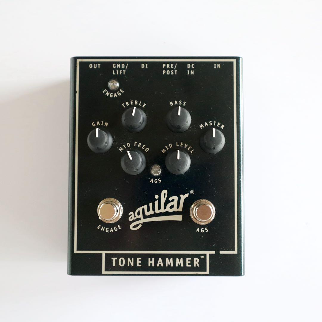 aguilar TONE HAMMER ベース用プリアンプ　18Vアダプター付き