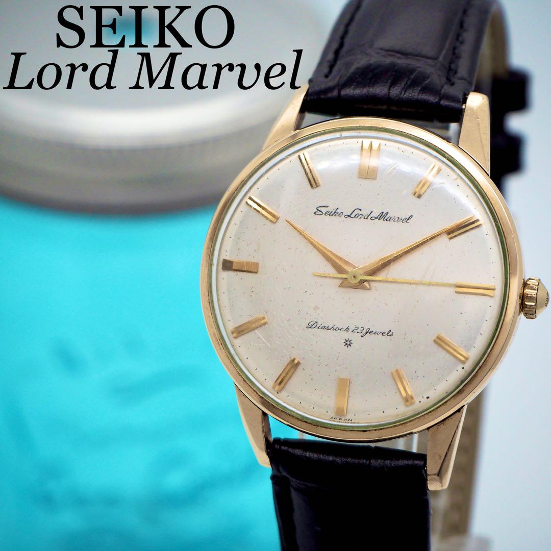 104 SEIKOセイコー時計 ロードマーベル　メンズ腕時計　手巻き　14K
