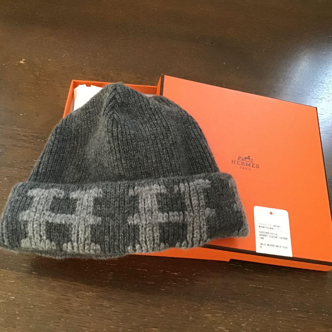 エルメス！ニット帽子！新品、未使用！