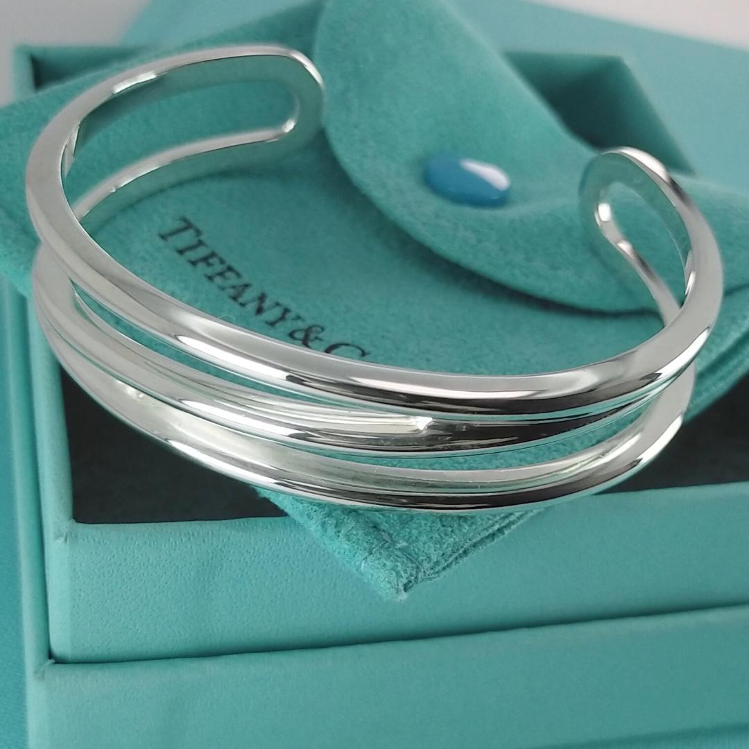 ★SALE★【TIFFANY&Co.】ダイアゴナル　カフ　バングル　1013